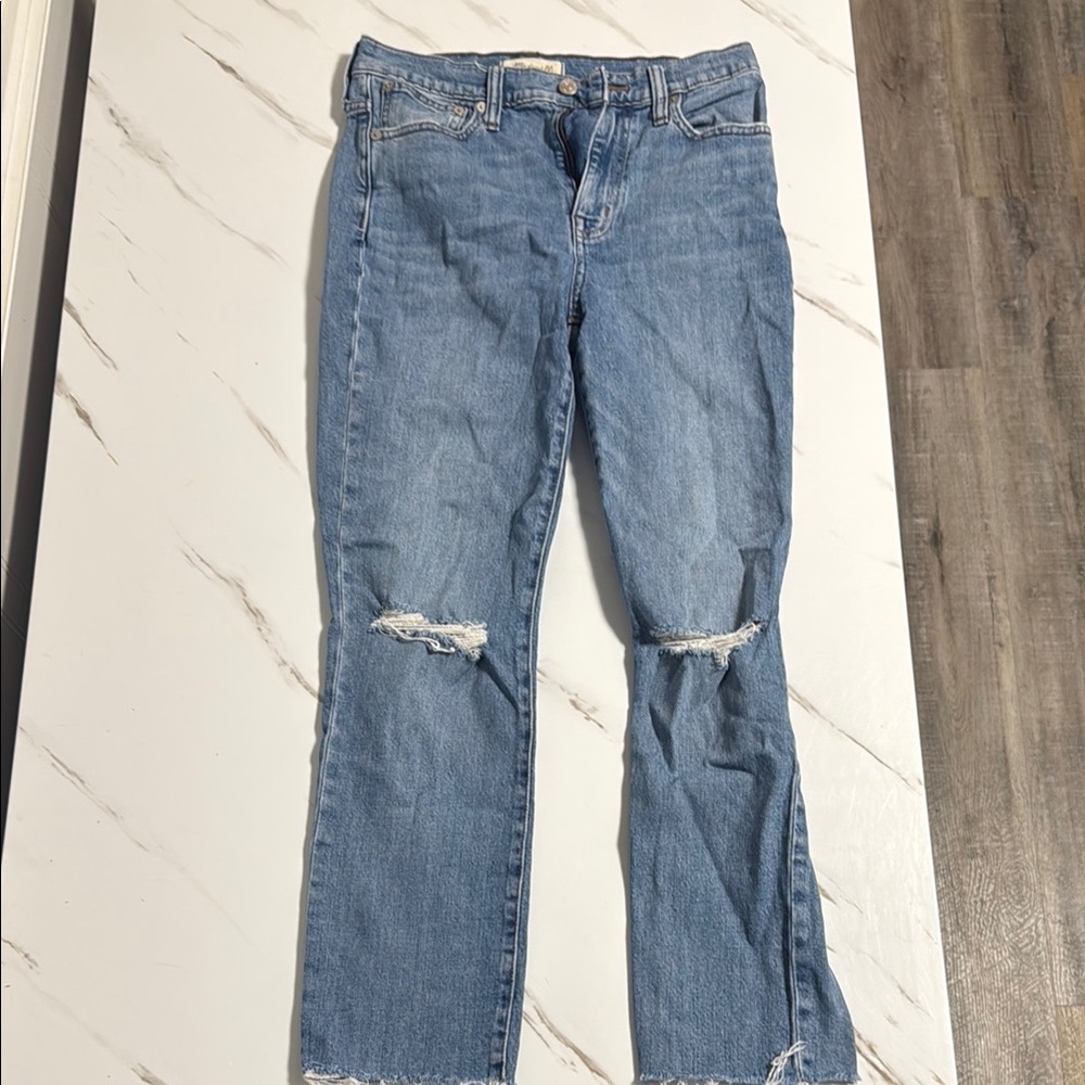 Madewell Brand Women's Blue Distressed Jeans